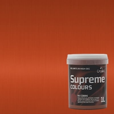 OSAKA-Suprame Colours с метален ефект 1l. Supreme colours aqua metalizado COBRE 1l.