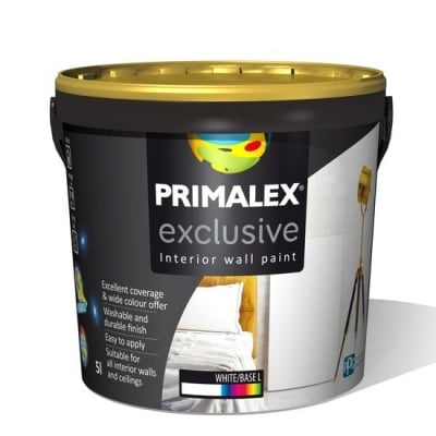 ЛАТЕКС PRIMALEX EXCLUSIVE Латекс Primalex Exclusive бял мат 5л.