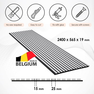 Акустични пана SELIT STYLE ASH WHITE /пепелно бяло/2400