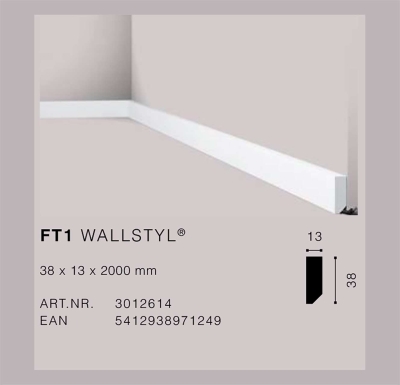 Первази от екструдиран полистирен HDPS FT 1