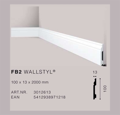 Первази от екструдиран полистирен HDPS FB 2