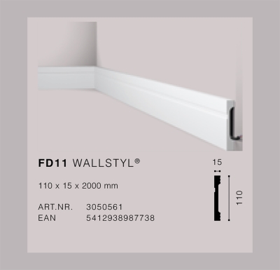 Первази от екструдиран полистирен HDPS FD 11