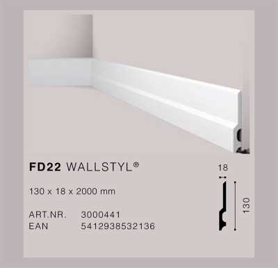 Первази от екструдиран полистирен HDPS FD 22