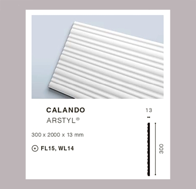 3D декоративни панели от полиуретан Wall panels Calando 