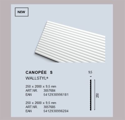 3D декоративни панели от полиуретан CANOPEE S