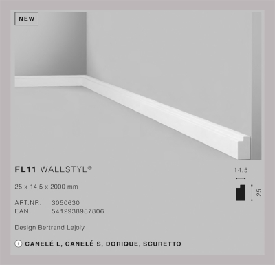 ПРОФИЛИ NMC NOËL & MARQUET - КОЛЕКЦИЯ WALLSTYL-HDPS FL 11