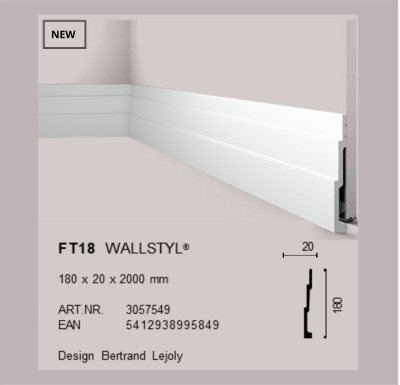Первази от екструдиран полистирен HDPS FT 18