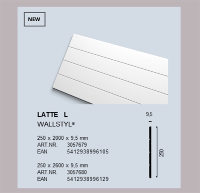 3D декоративни панели от полиуретан LATTE L