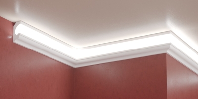 ПРОФИЛИ ЗА СКРИТО ОСВЕТЛЕНИЕ - XPS(екструдиран пенополистирол) LD 01.1