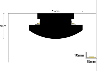 ПРОФИЛИ ЗА СКРИТО ОСВЕТЛЕНИЕ - XPS(екструдиран пенополистирол) LD 09