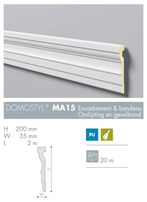 ПРОФИЛИ MNC NOËL & MARQUET - КОЛЕКЦИЯ DOMOSTYL-ПОЛИУРЕТАН-ФАСАДНИ MA 15
