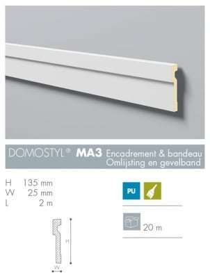 ПРОФИЛИ MNC NOËL & MARQUET - КОЛЕКЦИЯ DOMOSTYL-ПОЛИУРЕТАН-ФАСАДНИ MA 3